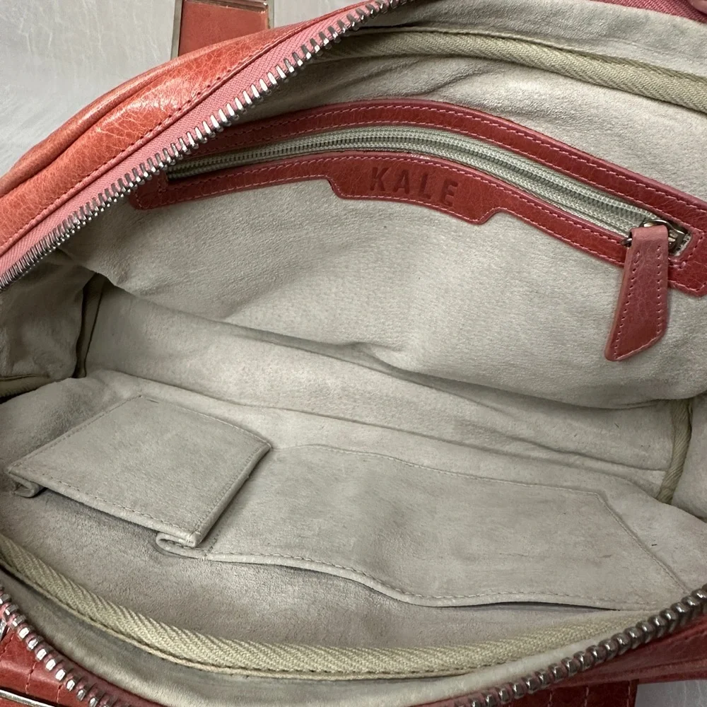 KALE Rose Pink Leather Satchel